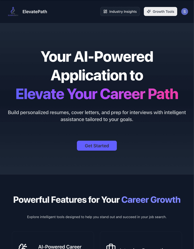 ElevatePath – AI-Powered Career Development Platform