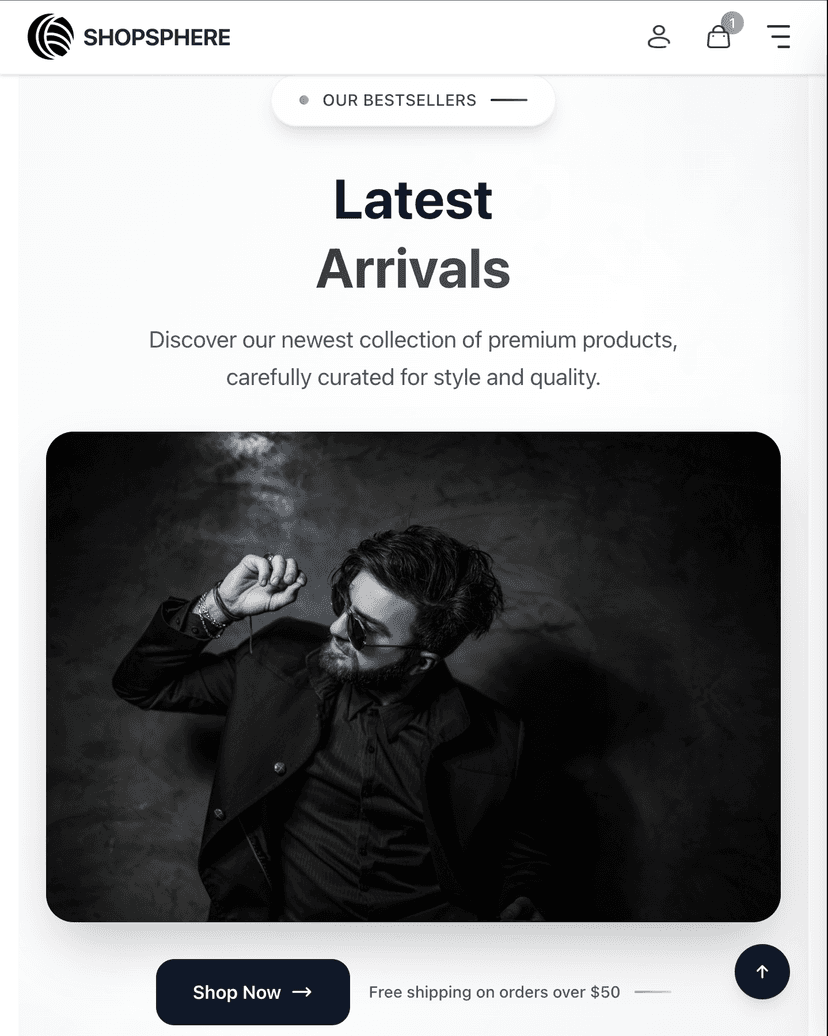 ShopSphere – E-commerce Website